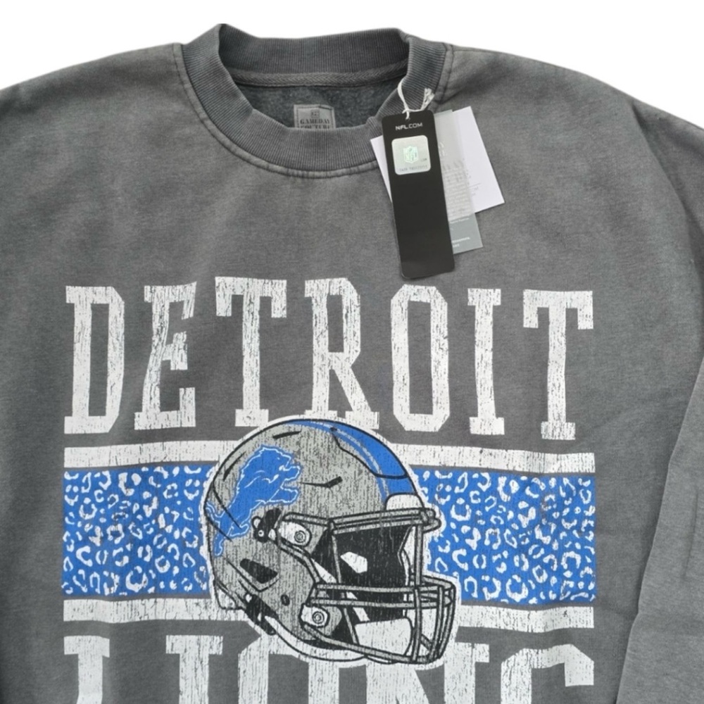 NWT Detroit Lions Gray Sweatshirt - Picture 2 of 6